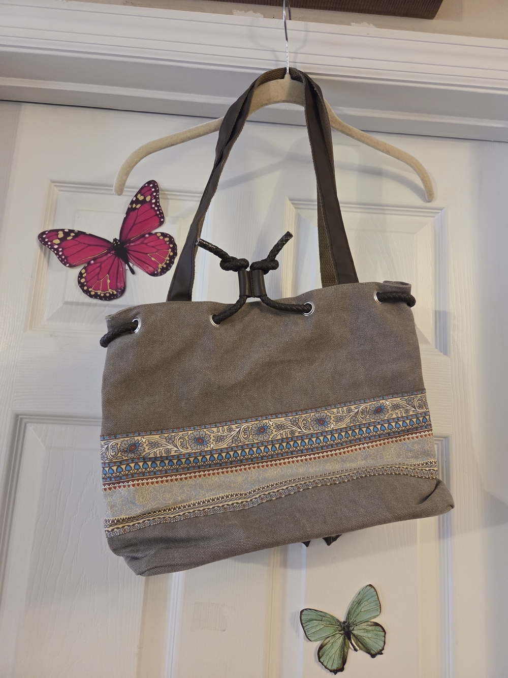 ArcEnCiel Canvas Tote Bag For Women Shoulder Purse Beach Handbags Work Travel